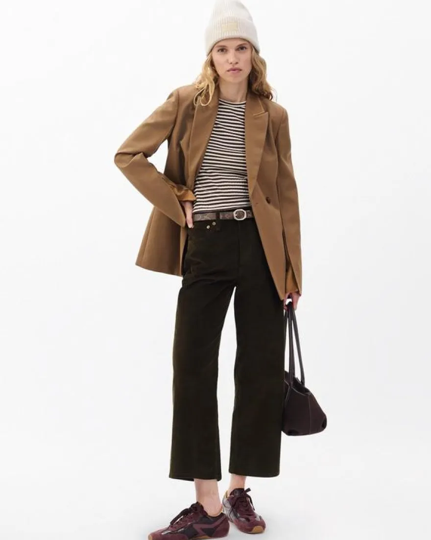 Andi Ankle Wide-Leg Corduroy Pants