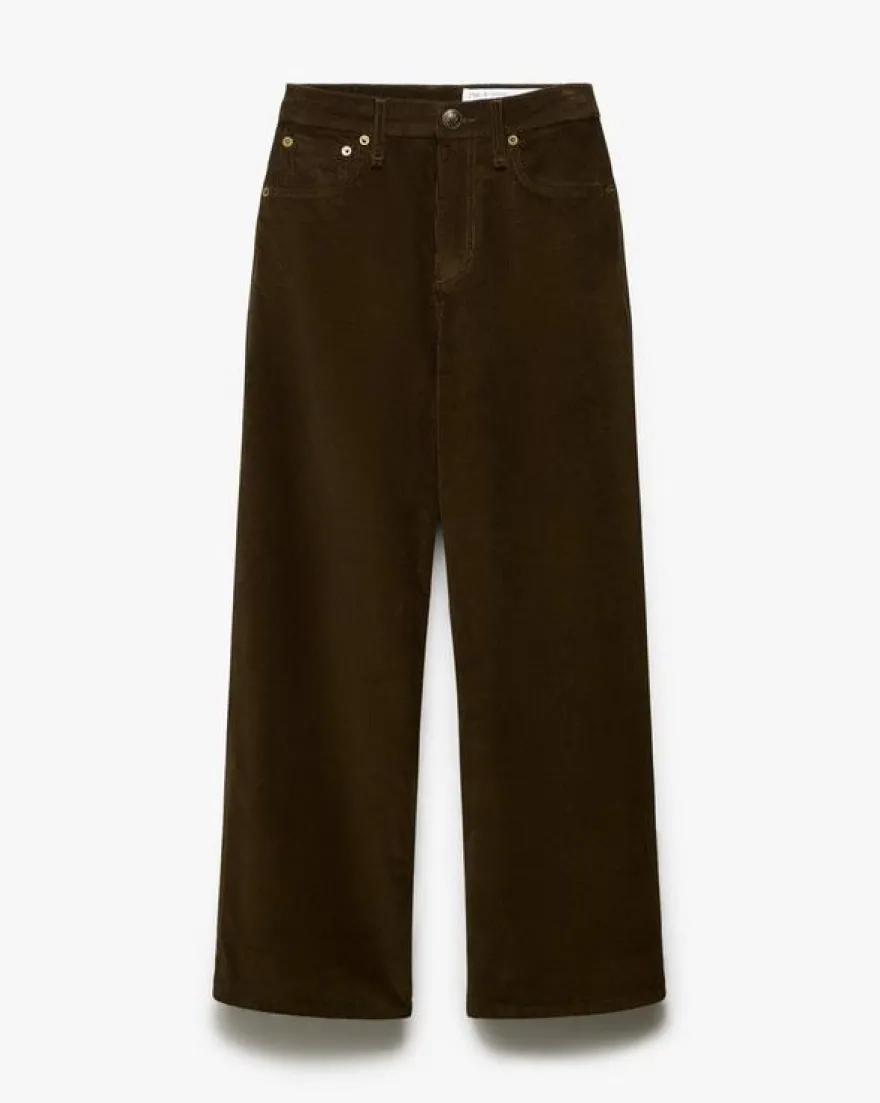 Andi Ankle Wide-Leg Corduroy Pants