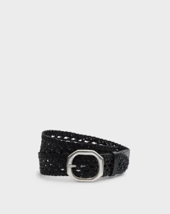 Audrey Woven Italian Leather Belt