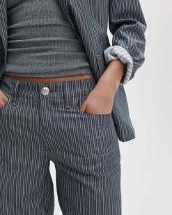 Cam Striped Poplin Pant