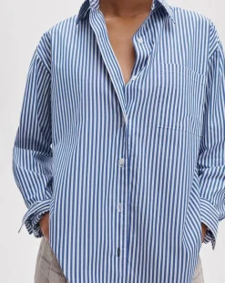 Connie Striped Poplin Shirt
