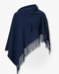Darcey Italian Wool Cowl Poncho