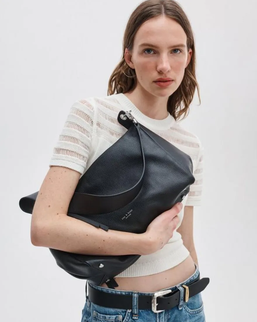 Downtown Leather Shoulder Bag