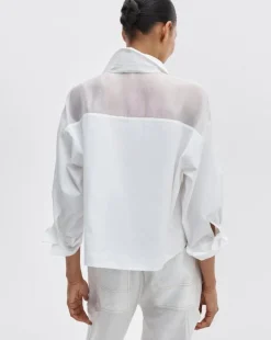 Elly Poplin-Organza Shirt