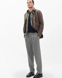 Evan British Plaid Wool Trousers