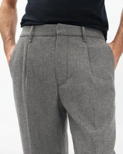 Evan British Plaid Wool Trousers