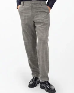 Evan Italian Plaid Wool Trousers