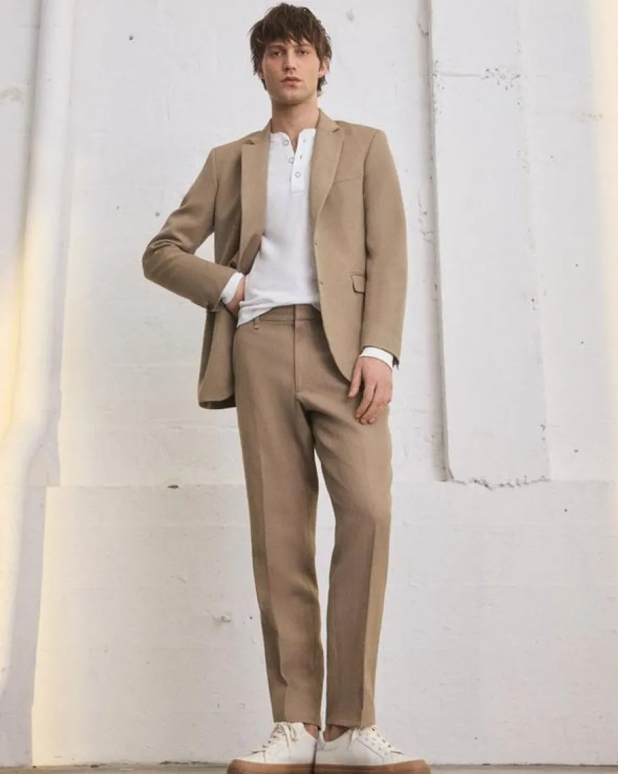 Evan Italian Wool-Blend Trousers
