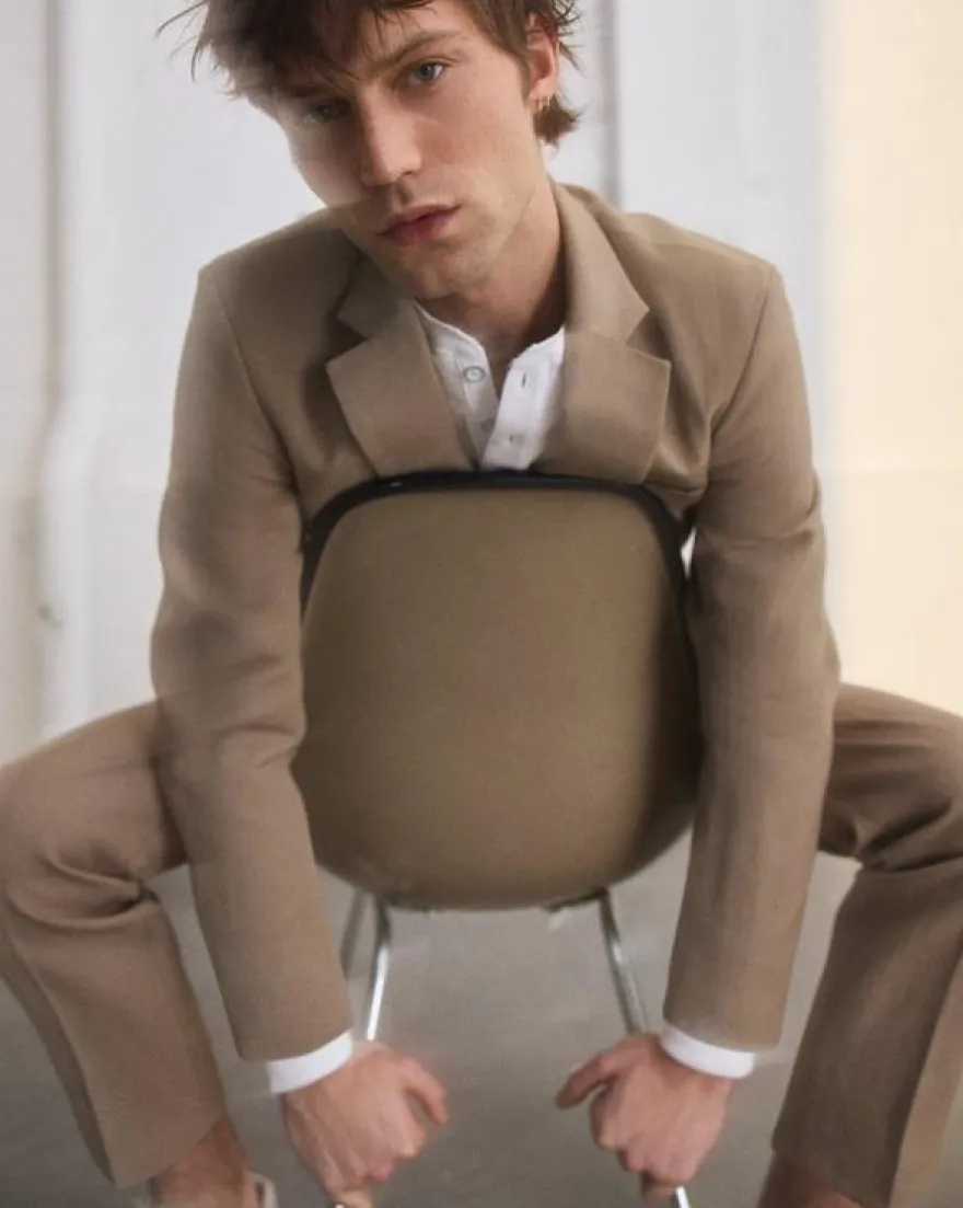 Evan Italian Wool-Blend Trousers