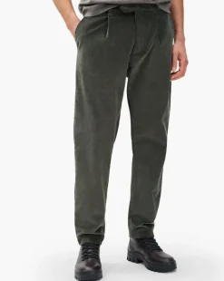 Evan Pleated Corduroy Trousers