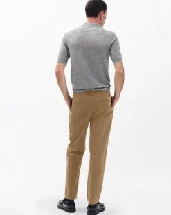 Evan Pleated Stretch Twill Chinos