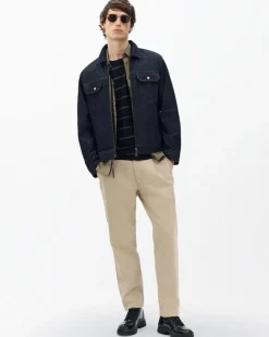Evan Pleated Stretch Twill Chinos
