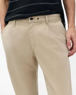Evan Pleated Stretch Twill Chinos