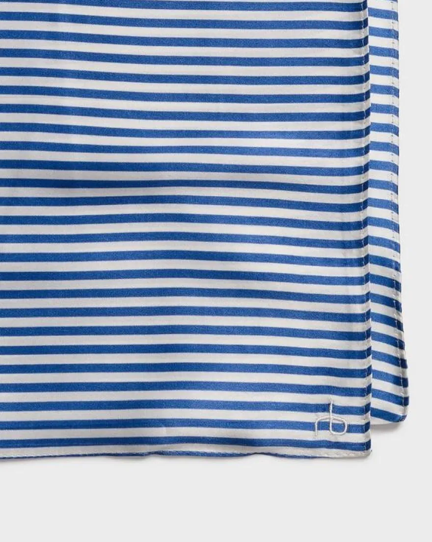 Gail Italian Striped Silk Scarf