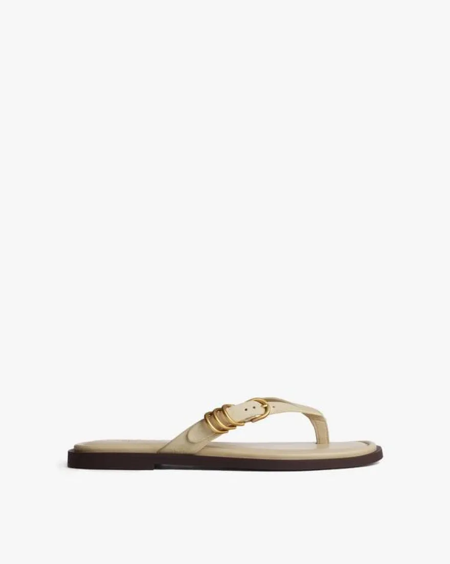 Gia Suede Flip Flops