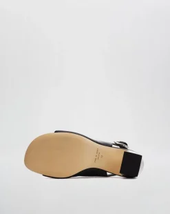 Gigi Leather Slingback Sandals