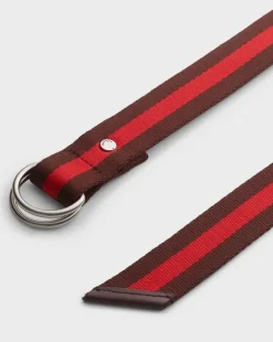 Gracie Sport Stripe Webbed Belt