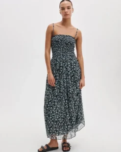 Hallie Strapless Floral Dress