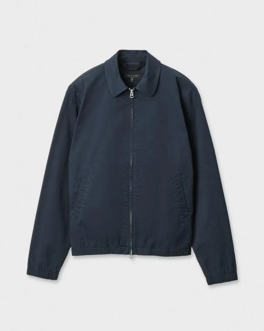 Harrington Stretch Cotton Twill Jacket
