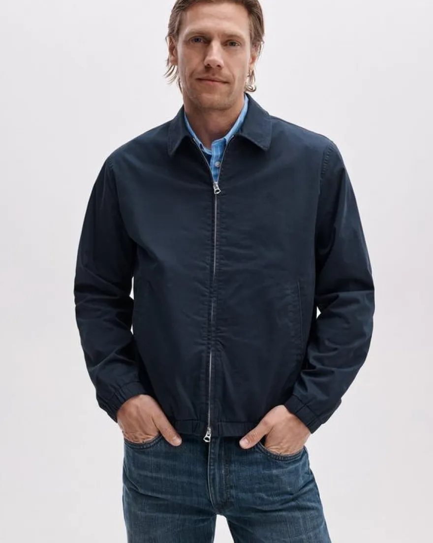 Harrington Stretch Cotton Twill Jacket
