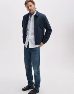 Harrington Stretch Cotton Twill Jacket