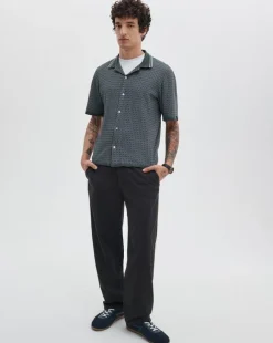 Harvey Cross-Stitch Camp Shirt