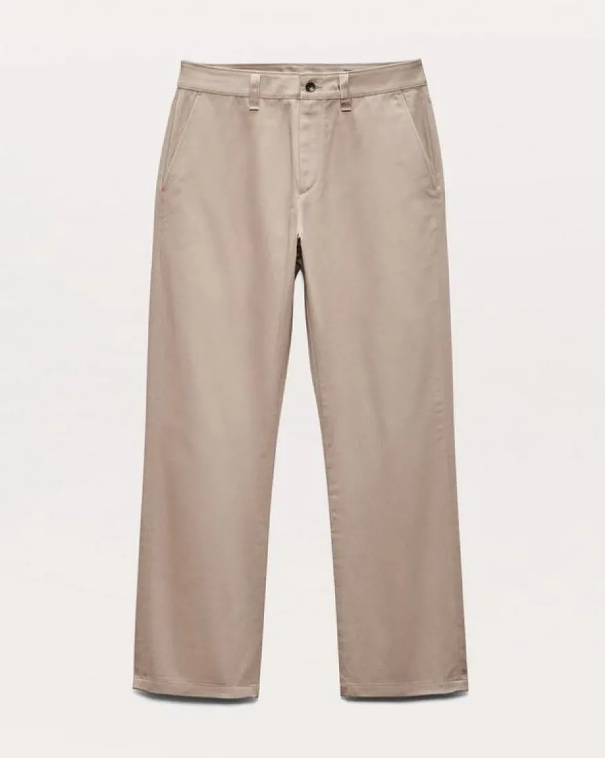 Haydon Straight Fit Cotton Chino Pants