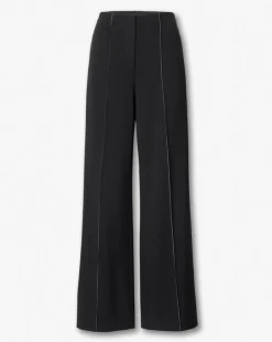 Irina Contrast-Stitch Pants