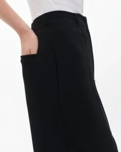 Irina Contrast-Stitch Pants