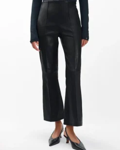 Irina Kick Flare Leather Pants