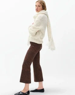 Irina Leopard-Print Kick Flare Pants