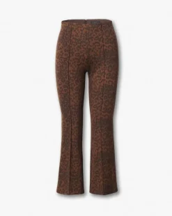 Irina Leopard-Print Kick Flare Pants