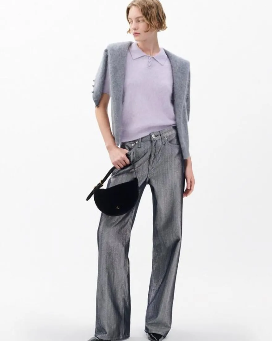Jada Brushed Cashmere Polo