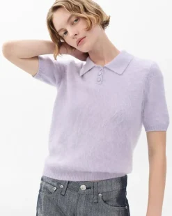 Jada Brushed Cashmere Polo