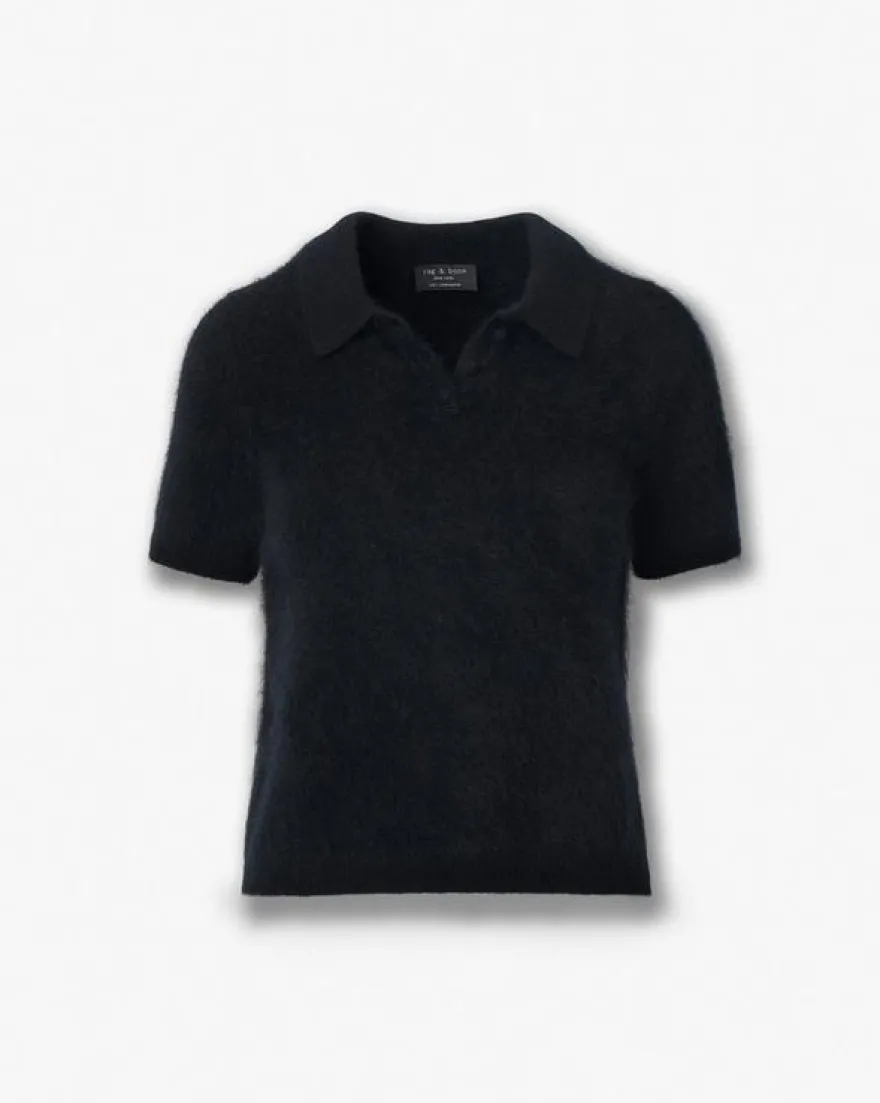 Jada Brushed Cashmere Polo