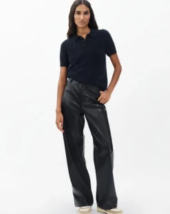 Jada Brushed Cashmere Polo