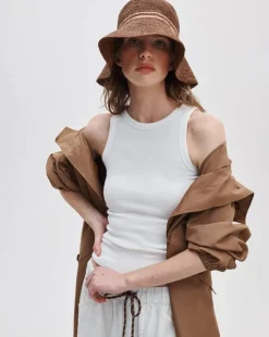 Jade Raffia Bucket Hat