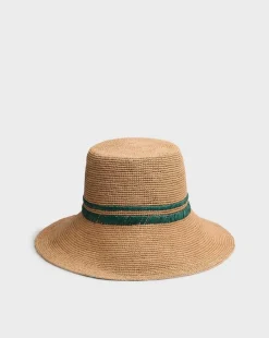 Jade Raffia Bucket Hat
