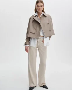 Jamie Cropped Trench Coat