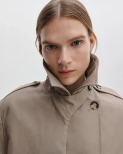 Jamie Cropped Trench Coat