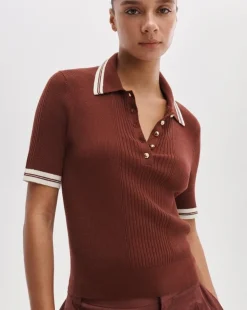 Laurie Cotton-Cashmere Polo