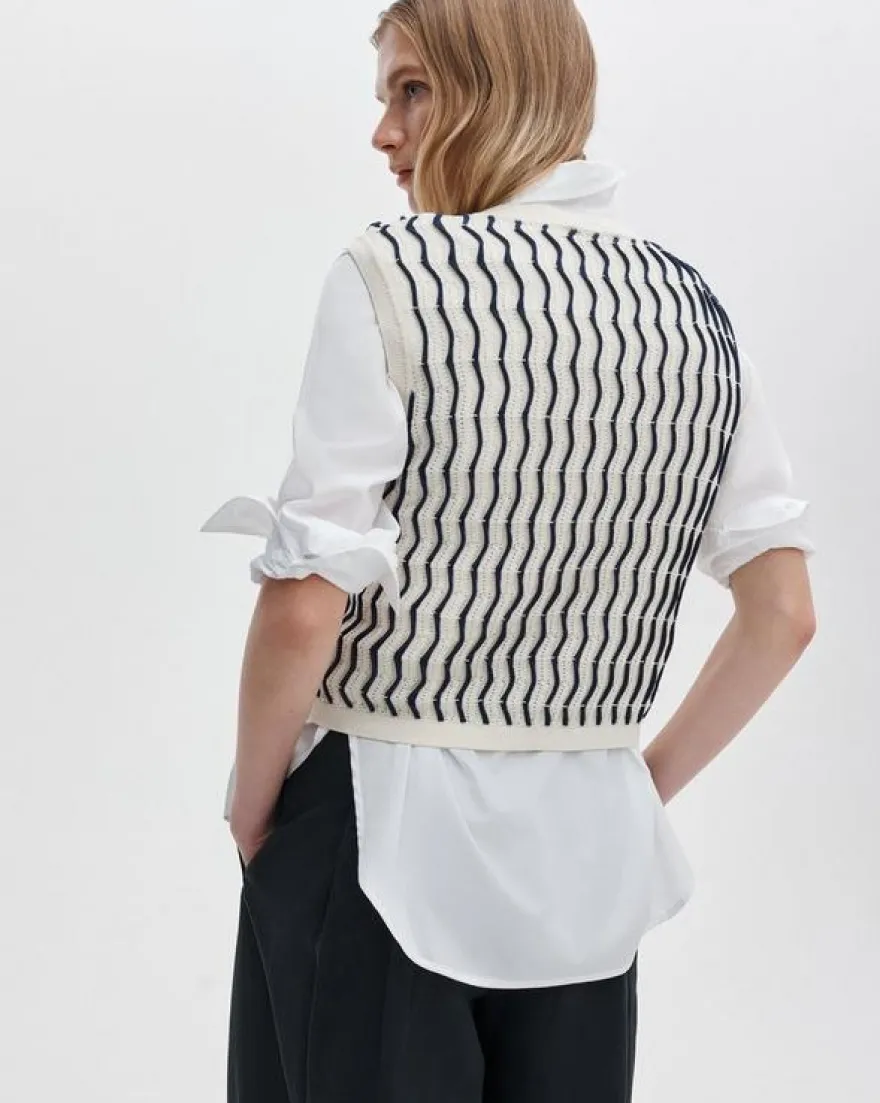 Leslie Striped Vest