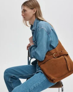 Lexington Suede Bucket Bag