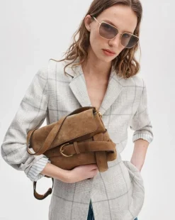 Lexington Suede Flap Bag
