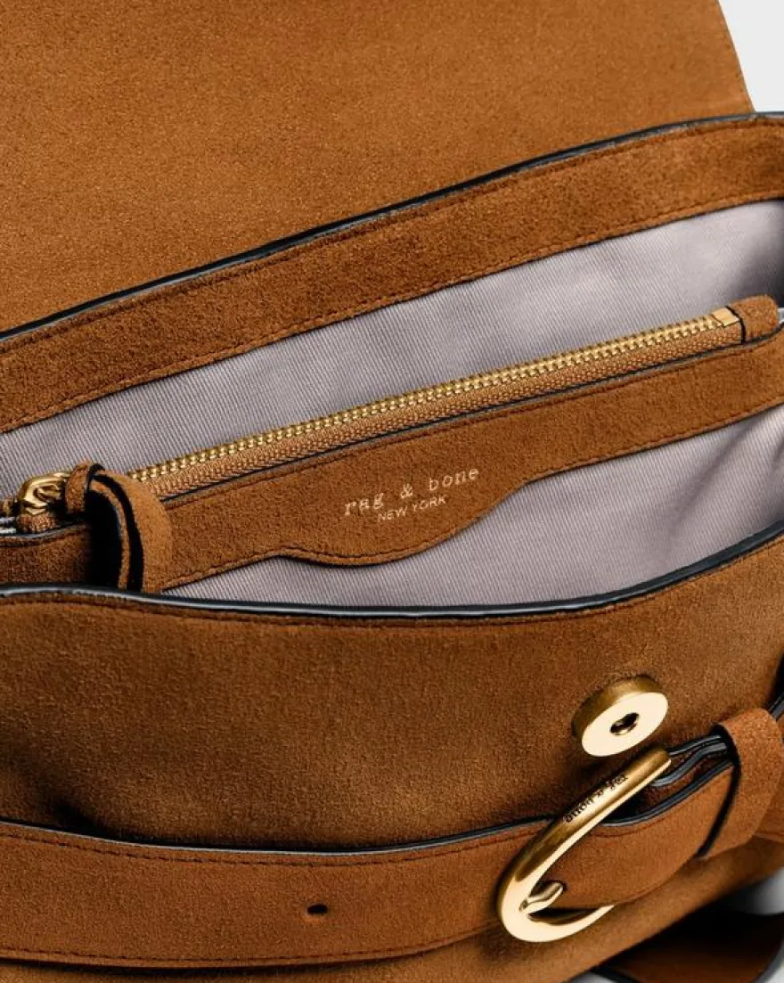 Lexington Suede Flap Bag