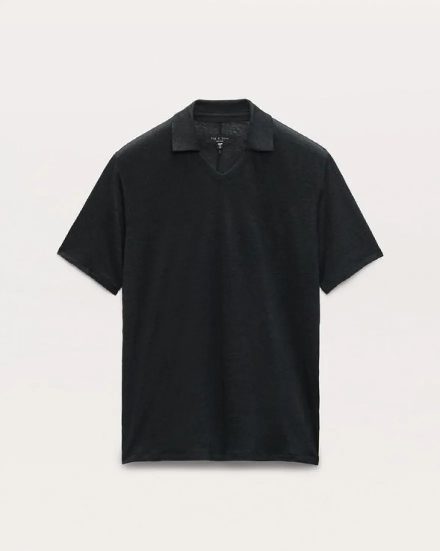 Linen Johnny Collar Polo