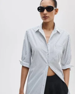 Lucia Striped Cotton Mini Dress