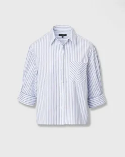 Lucia Striped Poplin Shirt