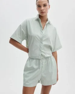 Marin Short-Sleeve Striped Shirt
