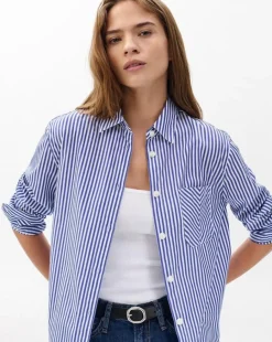 Maxine Poplin Stripe Shirt